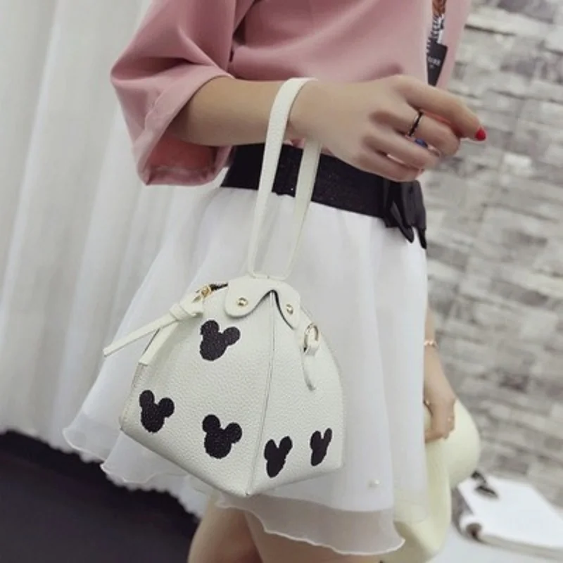 Женская мини сумка с треугольным фонариком Сумочка d в форме Микки Zongzi через