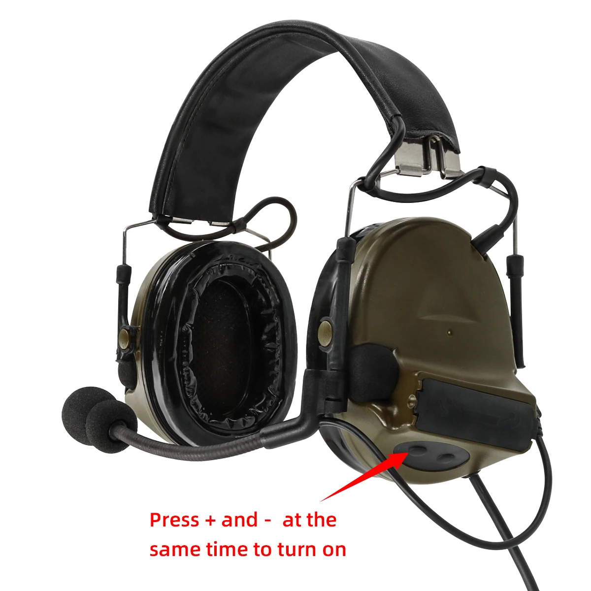 TAC-SKY COMTAC II Silicone Earmuffs Outdoor Tactical Hearing Defense Noise Reduction Pickup Military Shooting Tactical Headset