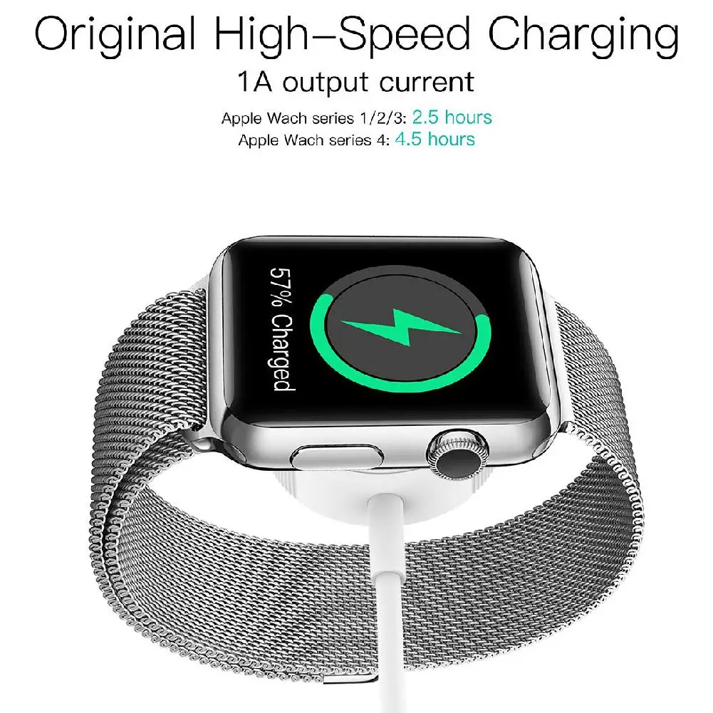 Быстрое зарядное устройство для Apple Watch универсальное iWatch 1 2 3 4 Беспроводной