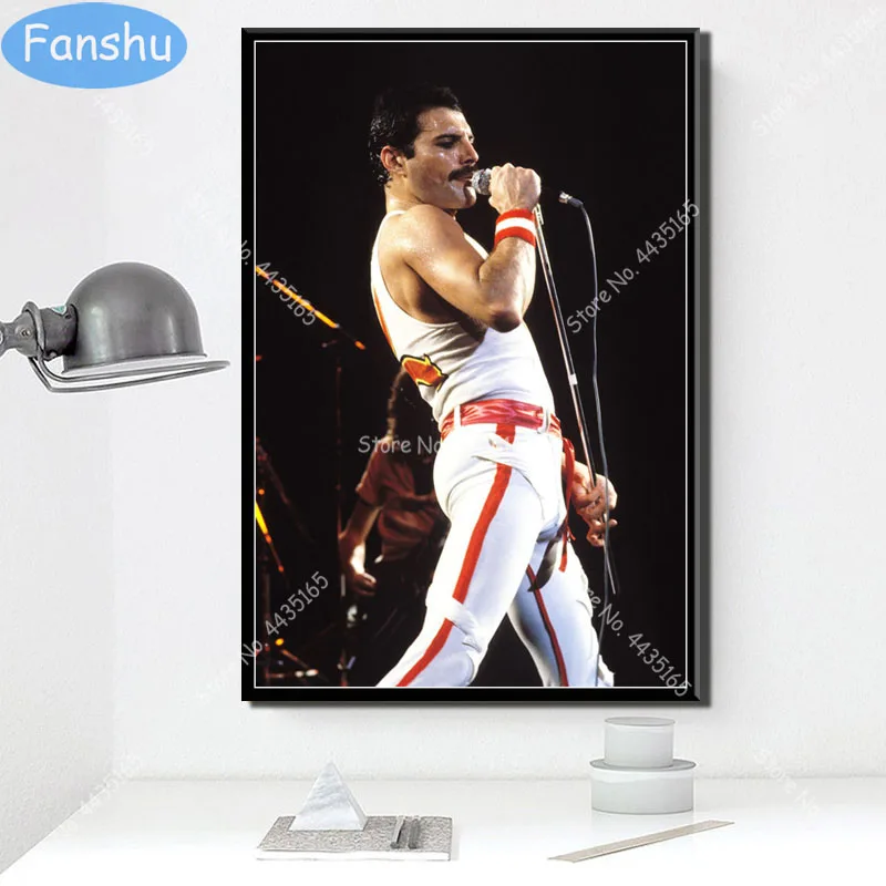 Арт плакат Фредди Меркури Queen музыканта Rock Band легендарный поп-звезды Плакаты и