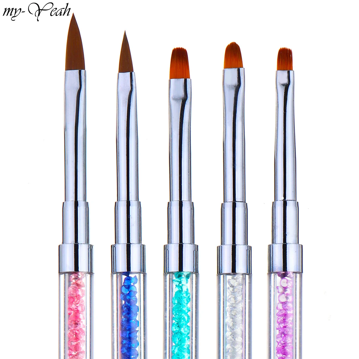 Дизайн ногтей двойной конец акриловая кисть УФ гель Расширение Рисунок Живопись