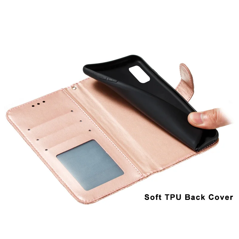 Чехол-книжка с тиснением для Samsung Galaxy A6 A7 A9 J2 Pro J4 J6 Plus A8 2018 M01 M31 M31S M30S M51 M10 кожаный |
