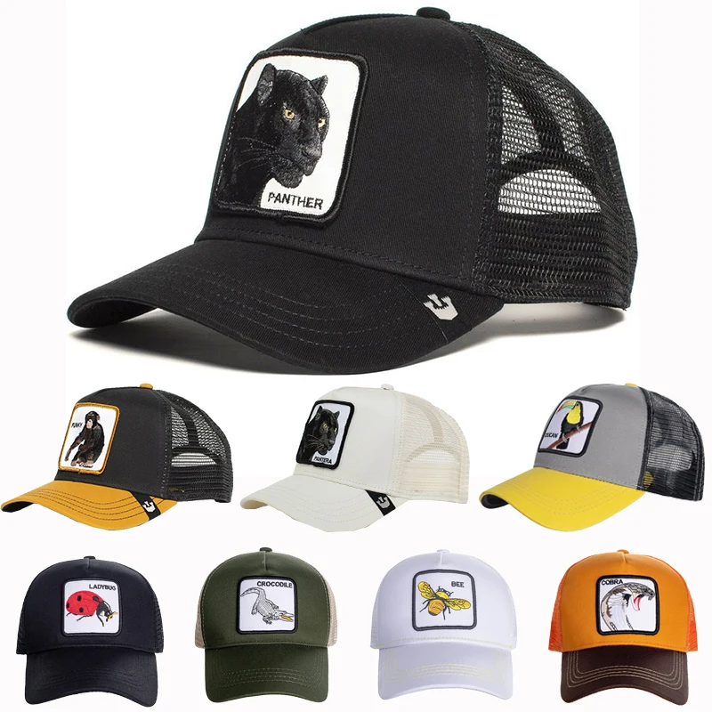 Кепка унисекс сетчатая для мужчин бейсболка с принтом животных вождения фермы