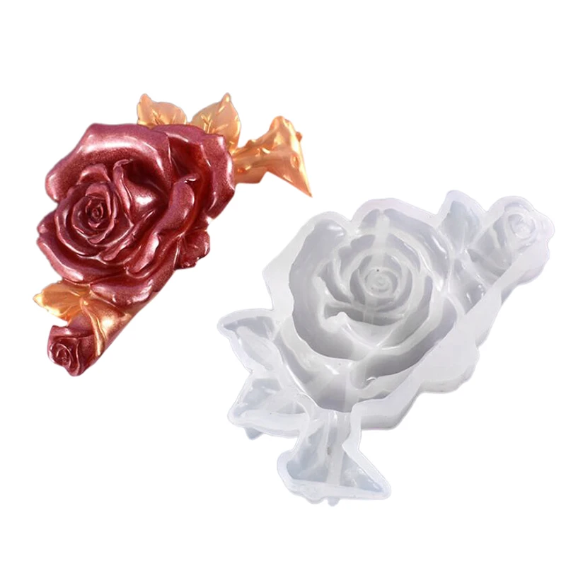

Силиконовая 3D форма в виде розы, форма в виде розы из эпоксидной смолы, изготовление ювелирных изделий своими руками
