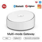 Шлюз Tuya Smart Multi-mode ZigBee 3,0 Wi-Fi Bluetooth сетчатый хаб для умного дома умное приложение Голосовое управление через Alexa Google Home
