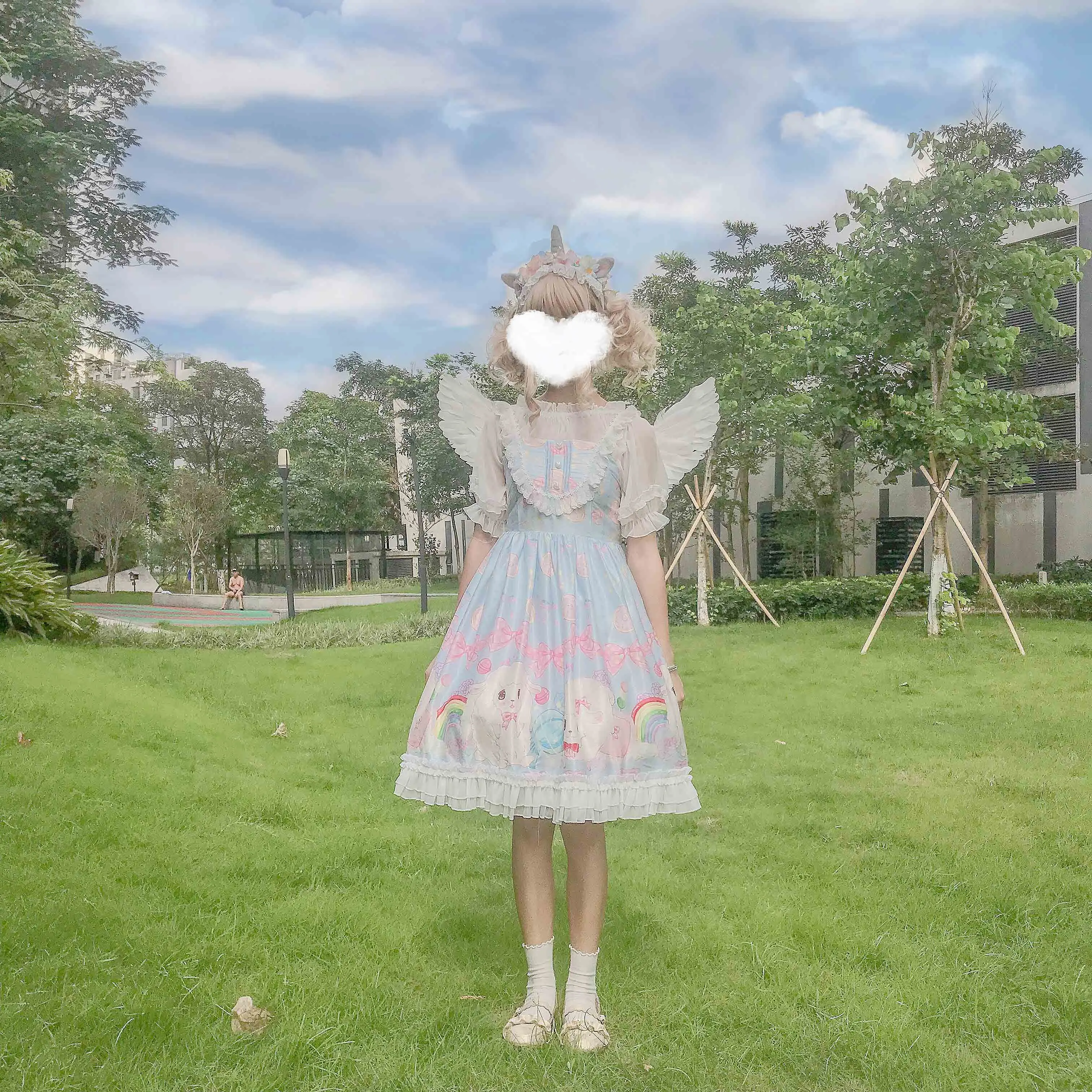 Женское летнее платье с принтом овечки 4 цвета | Женская одежда