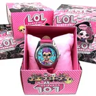 Милые куклы-сюрприз LOL, силиконовые часы, Детские кварцевые наручные часы, случайный цвет, 1 шт., модные Мультяшные часы для девочек, подарок, игрушка