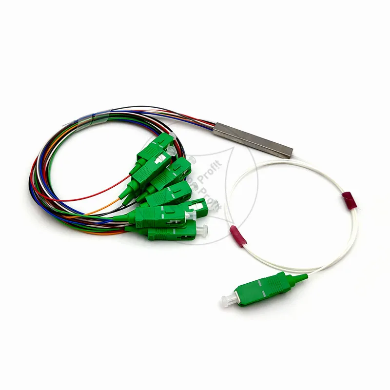 10 шт./лот PLC ОПТИЧЕСКИЙ СПЛИТТЕР SC APC 1X8 FTTH волоконно оптический сплиттер FBT муфта