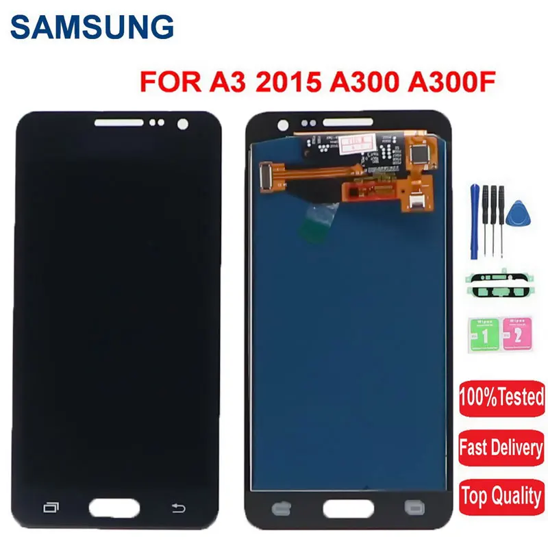 ЖК дисплей с дигитайзером сенсорного экрана в сборе для Samsung Galaxy A3 2015 A300 A300F A300M A300X