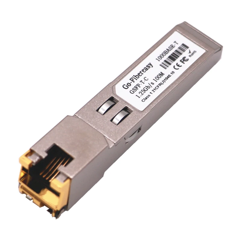 SFP RJ45 Gigabit Module 1000Mbps-TX SFP RJ45 Copper Switch Module Compatible with Cisco/Mikrotik SFP Fiber Optic Gigabit Module