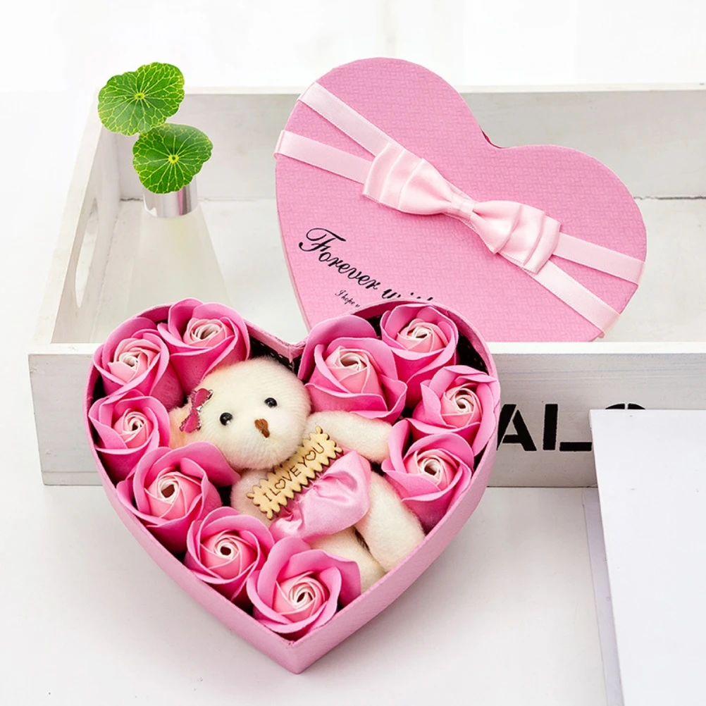 

10 шт. ароматизированное мыло, цветок, Подарочная коробка розы, букет, праздничный Подарок на годовщину, день рождения, свадьбу