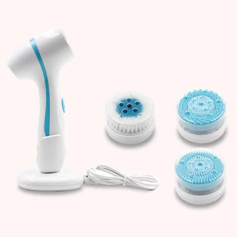 Набор щеток для очищения лица Sonic Spin Brush Spa глубокое очищение удаление угрей