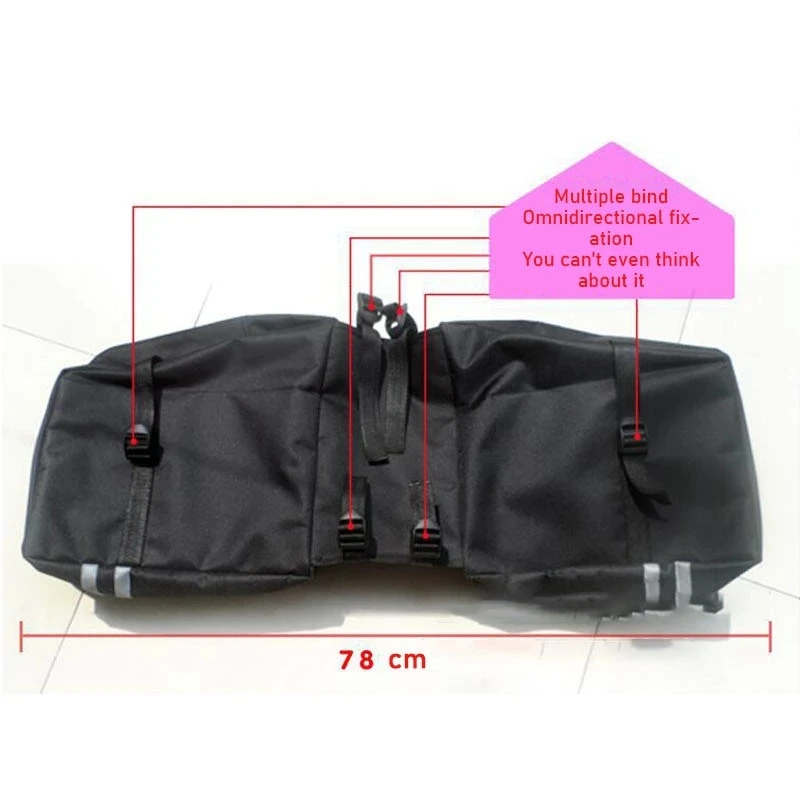 Сумка для горного велосипеда 2 в 1 двусторонний багажник на заднем сиденье