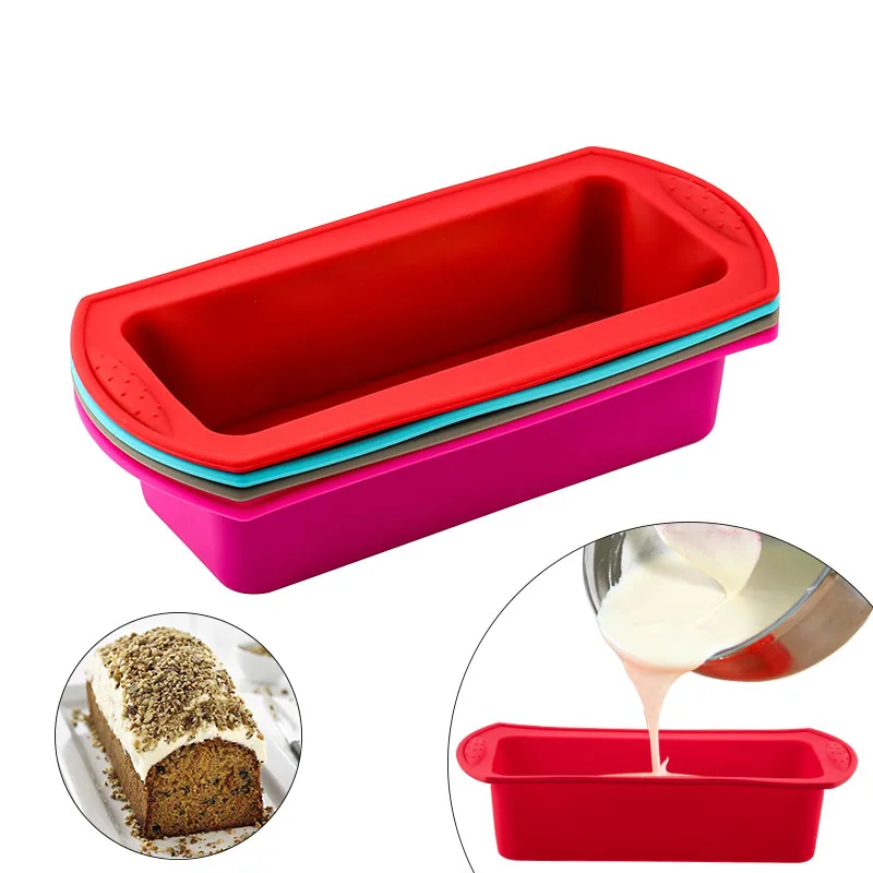 

Rectangular Silicone Mold Baking Tools Candy Toast Mould Easter Bread Baking Tool DIY Kitchen Supplies Cake Bakeware Pan