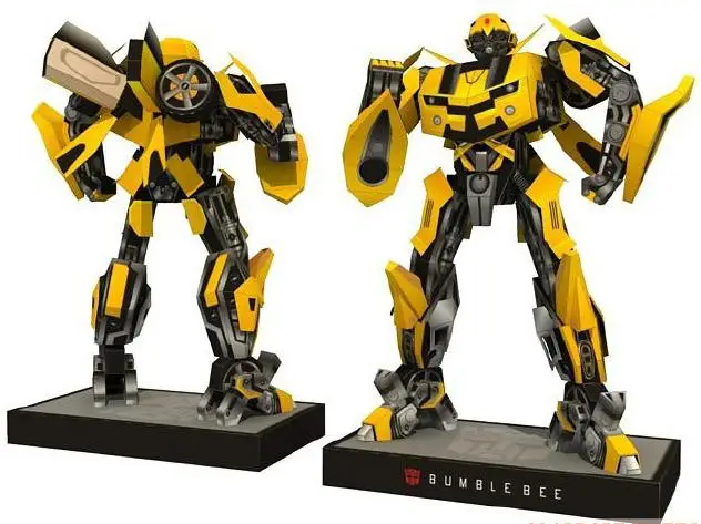 Простая Бумажная 3D модель трансформированная из фильма бумажная ручной