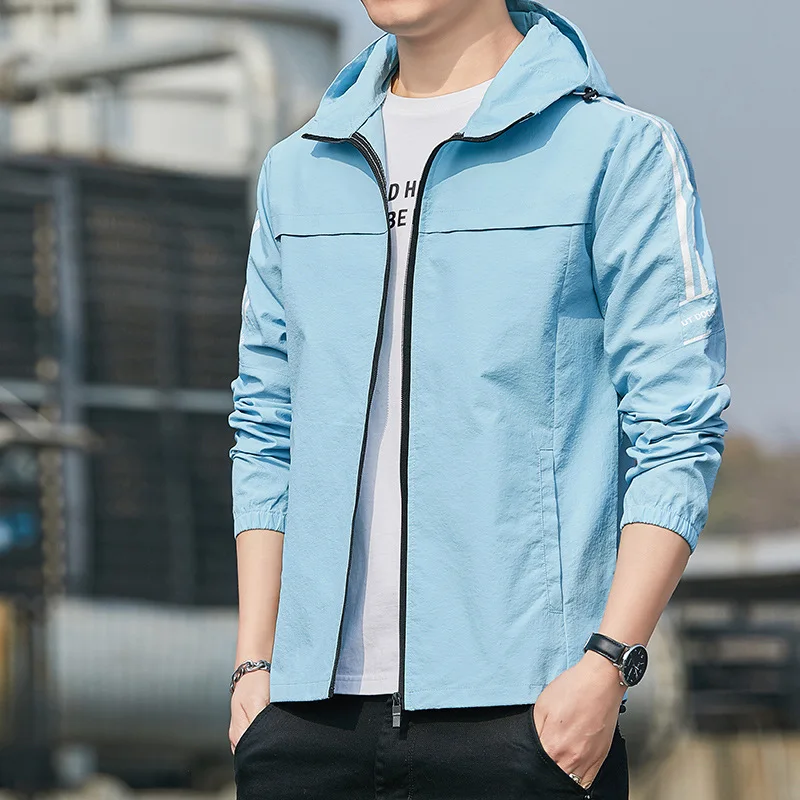 

Men's sun protection clothing casual sports jacket summer light skin clothing trend sun protection clothing plus size clothing