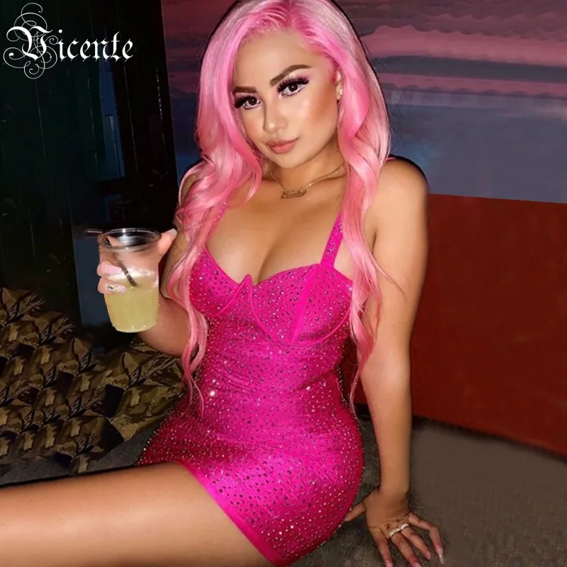 Женское мини-платье с бретельками Элегантные мини-платья знаменитостей