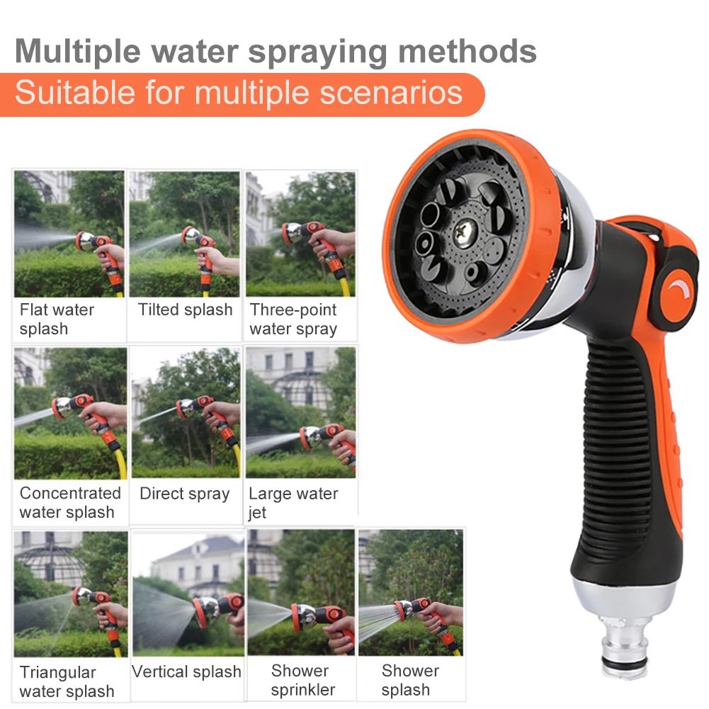 

Spray Lawn High Pressure Water Gun For Garden Washing Car Durable Hand-held Tools Watering Multi-function For 10 Spray Modes