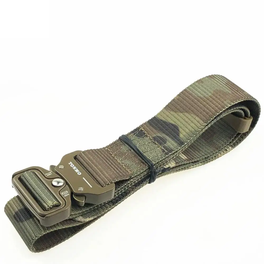 

125CM Tactical Belt Elastic Nylon Men Waist Belt Military Army Belt Magnetic Buckle Hunting Training Accessory Sports Equipment