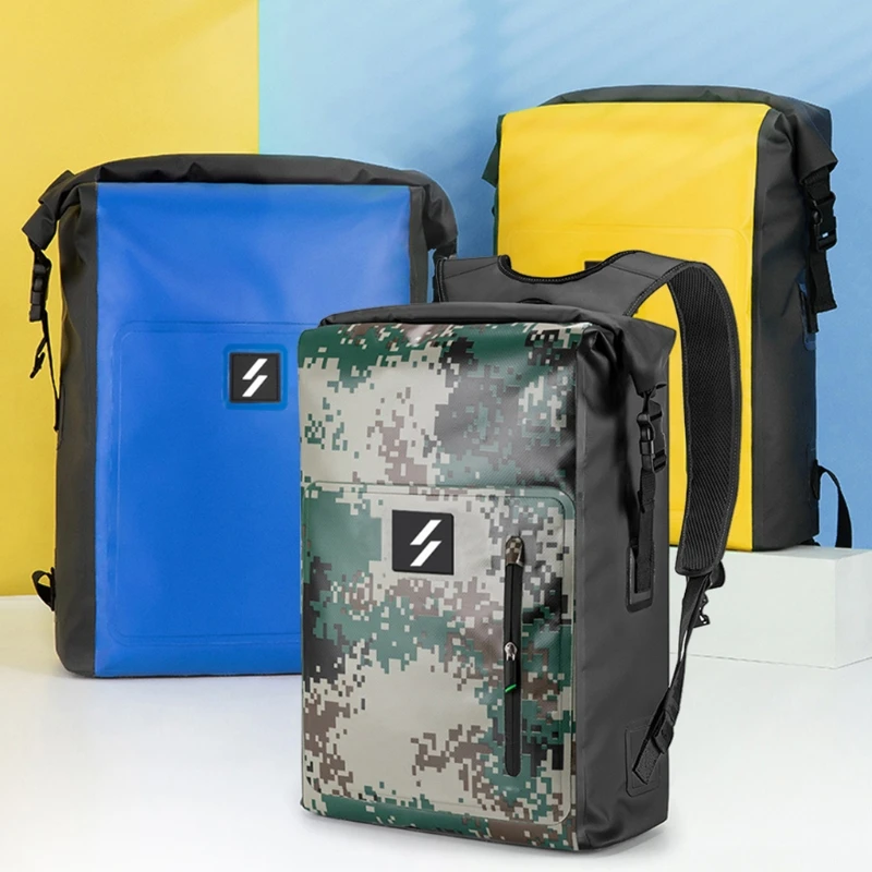 Рюкзак большой вместимости из ПВХ водонепроницаемая сумка для рыбалки каякинга