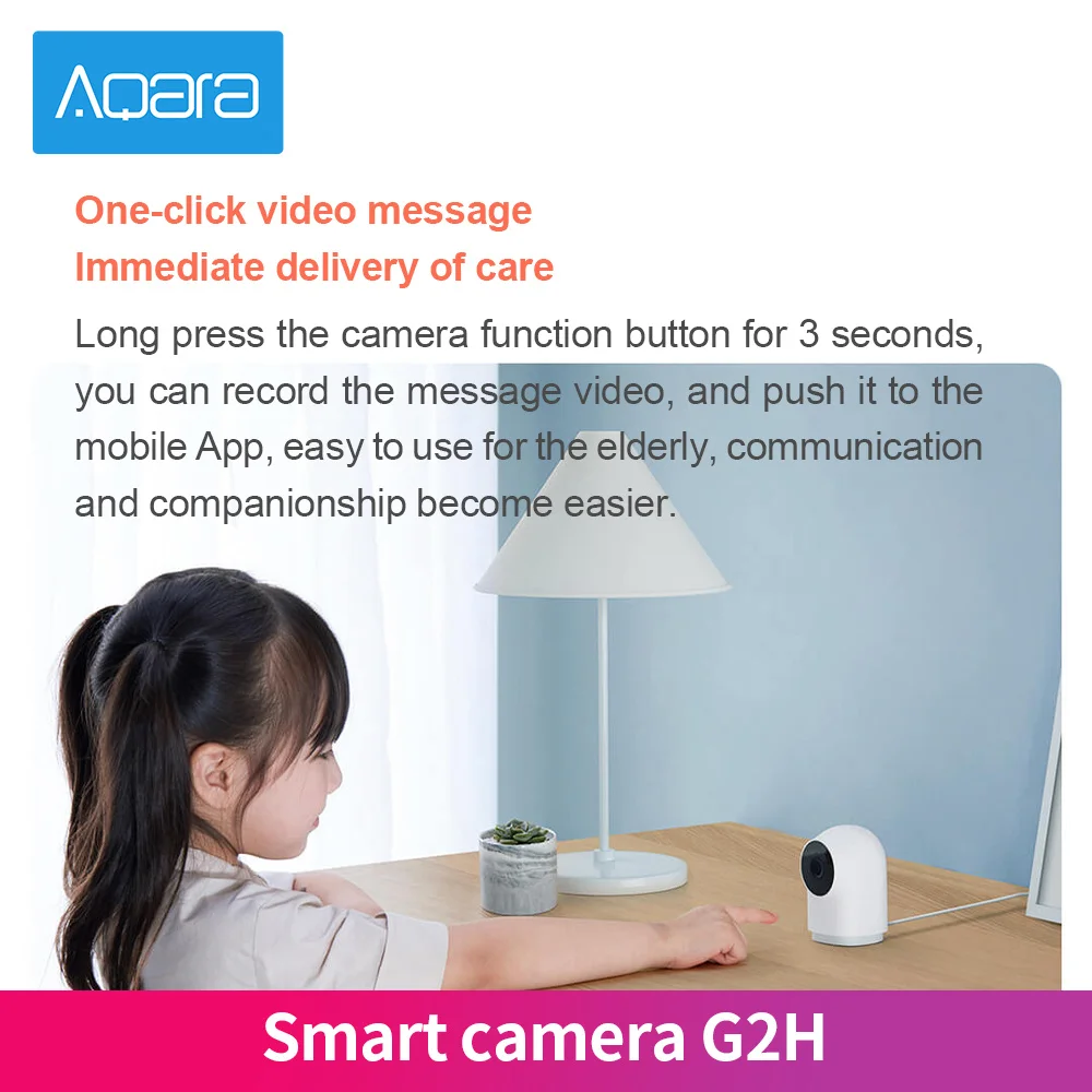 Умная камера Aqara G2H zigbee разрешение 1080P HD Мобильная ночного видения для Apple Homekit APP