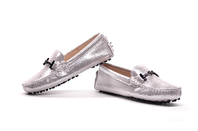 Туфли женские из мягкой кожи лоферы на плоской подошве брендовая повседневная