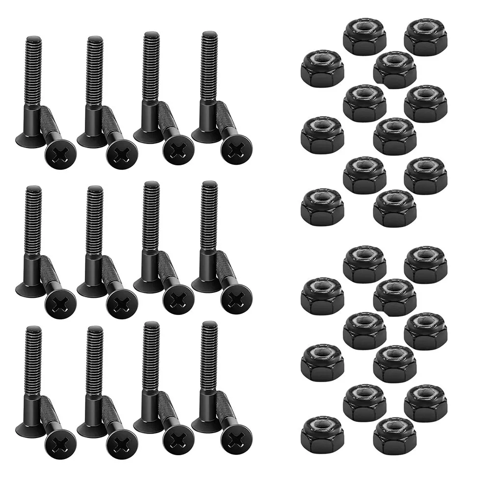 

Skateboard Hardware Set Skate Bolts Parts Standard Cross Screwdriver Head Longboard Wrench Mounting Screws Mounting Bolts Set