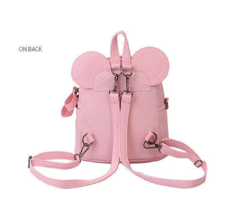 

Backpack Female Mini Bag Women's Backpack Silt Pocket Zipper Bow Gray Black Fashion Students Backpacks High Capacity Gift