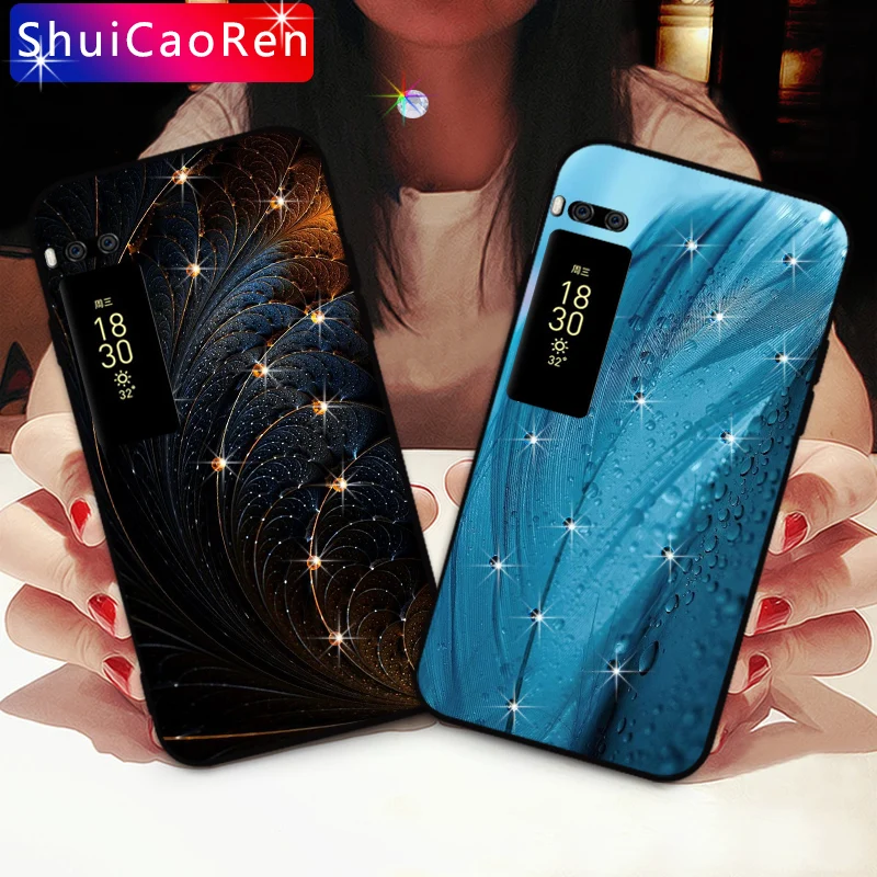 Мягкий ТПУ чехол Bling Diamond Стразы для Meizu E3 E2 U10 U20 Pro7 Pro6 роскошная задняя крышка Pro 6 7