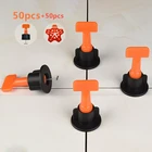 Система выравнивания керамической плитки многоразовая, 50 шт.