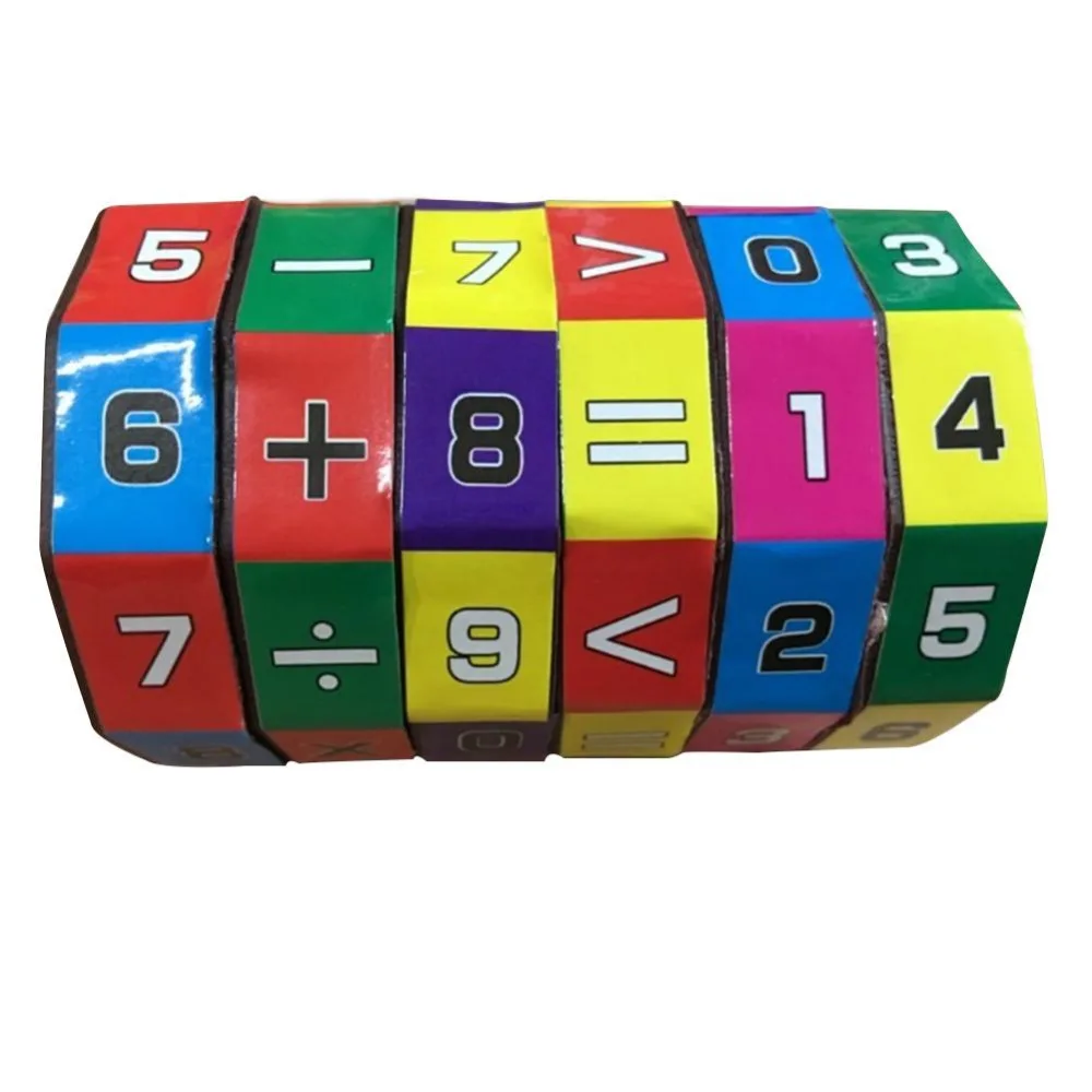 Забавная космическая математическая игрушка с цифрами головоломка куб дети