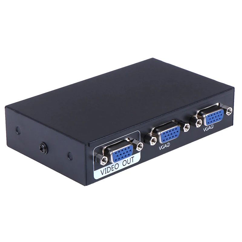 1 шт. Новый 2-портовый компьютер VGA переключатель Sharer KVM разрешение 1920x1440 |
