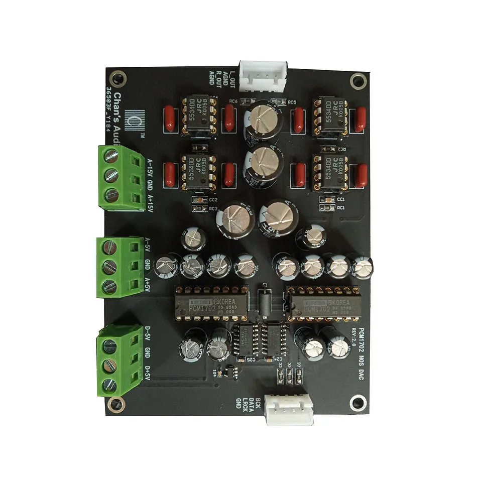 ЦАП декодер Lusya PCM1702 NOS с поддержкой USB интерфейса модуль Bluetooth IIS поддерживает Вход