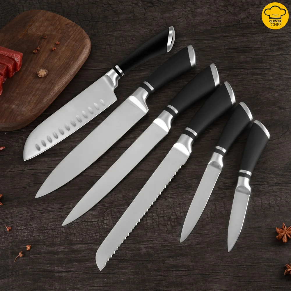Японские наборы шеф-ножей из нержавеющей стали 9 шт. кухонные ножи с