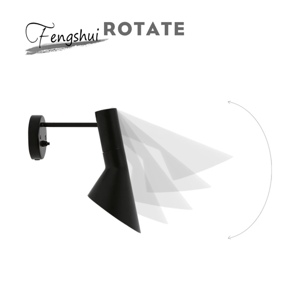 

Nordic Lamp LED Wall Lights LOFT Modern Design Black White Sconce Replica Lamp Hanging Lamp Wall Lamp Bedroom Indoor Decorations