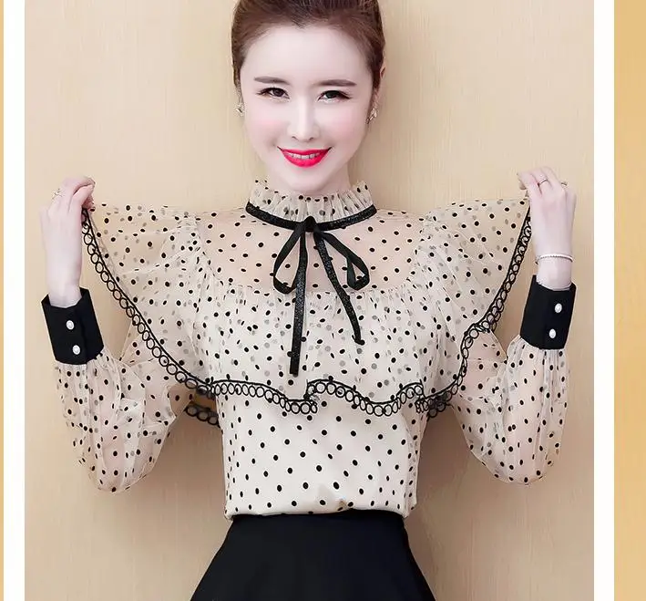 

2020 spring and autumn Summer with New style fashion women Long sleeve Chiffon shirt