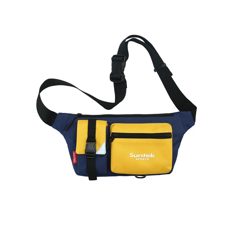 

2020 New Color Contrast Chest Bag For men Outdoor Sports Crossbody Personalized Phone Package Coin Purse B799