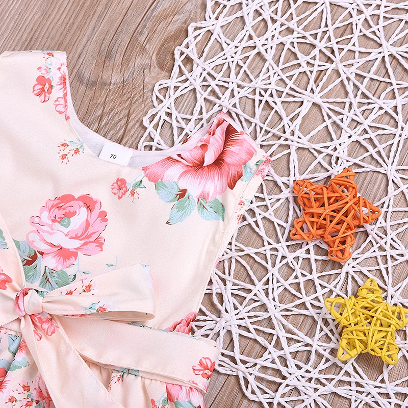 

European and American hot style children's clothing 2020 summer new baby triangle bag fart romper jumpsuit