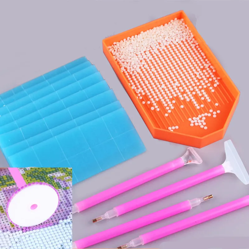 Набор инструментов для алмазной живописи стразы коробка хранения бусин