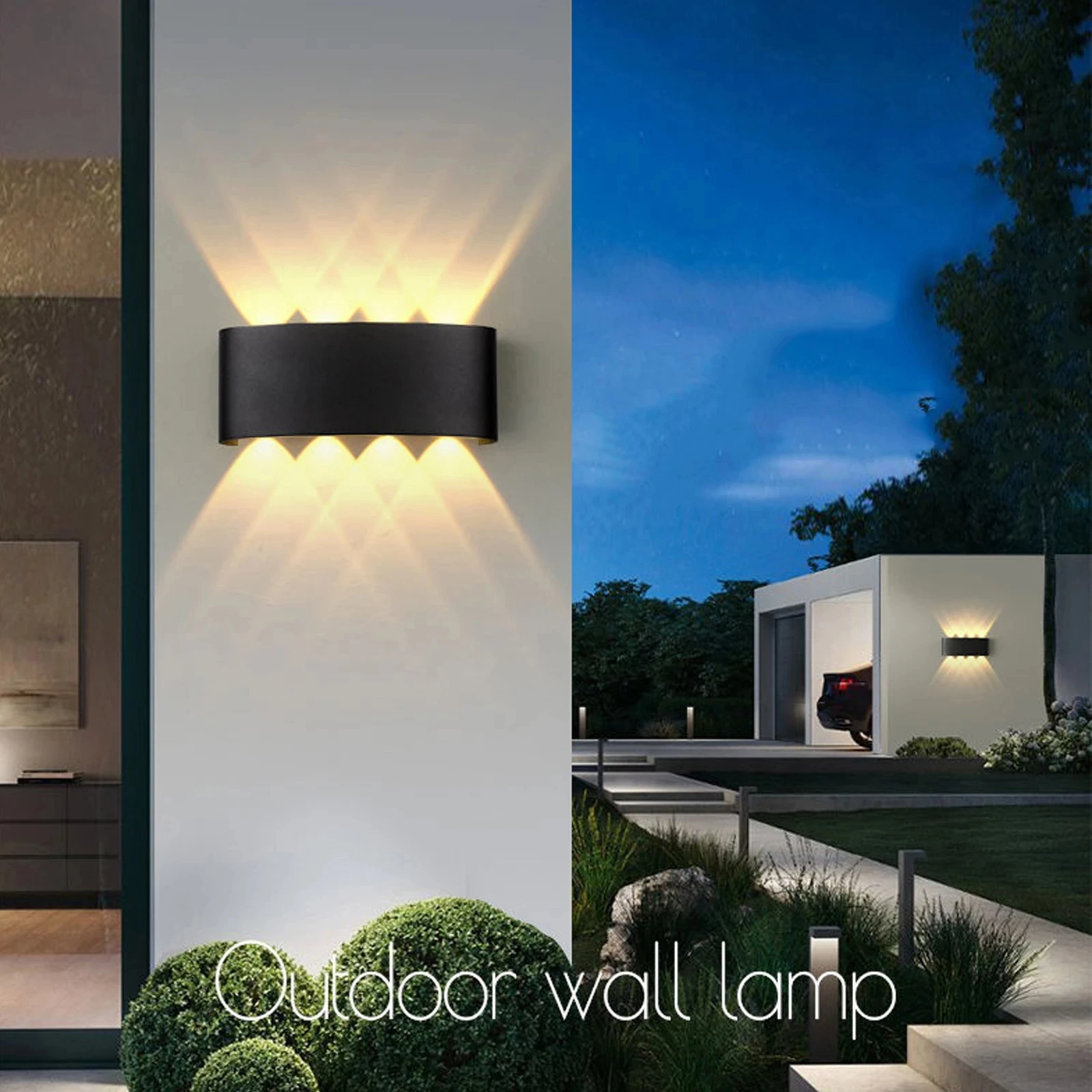 

Outdoor IP65 Waterproof Wall Lamp Indoor Aluminum LED Lighting Garden Porch Light Wall Lights for Home Living Room Bedroom