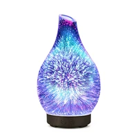 3d firework air humidifier diffuser aromatherapy essential aroma oil diffuser ultrasonic home mini mist maker led light