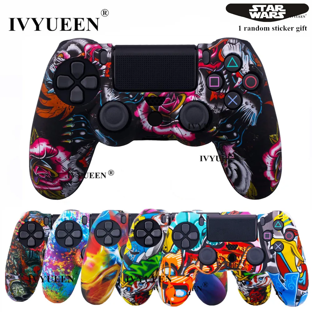 Силиконовый чехол IVYUEEN для Playstation Dualshock 4 PS4 Pro 25 цветов тонкий защитный контроллера