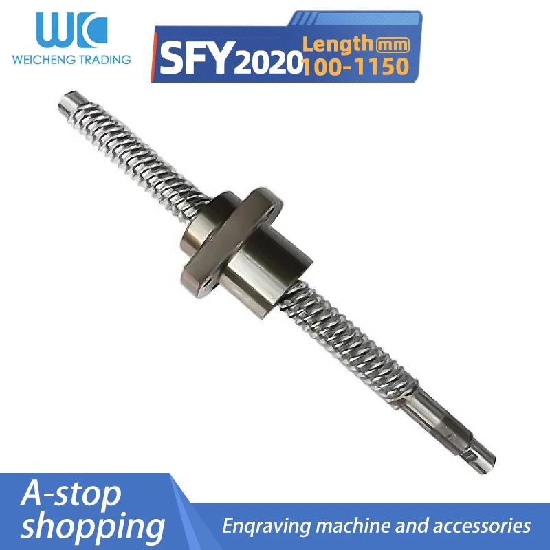 

high speed BallScrew SFY2020 lead 20mm 100-1150mm C7 with End Machined and ball nut CNC part