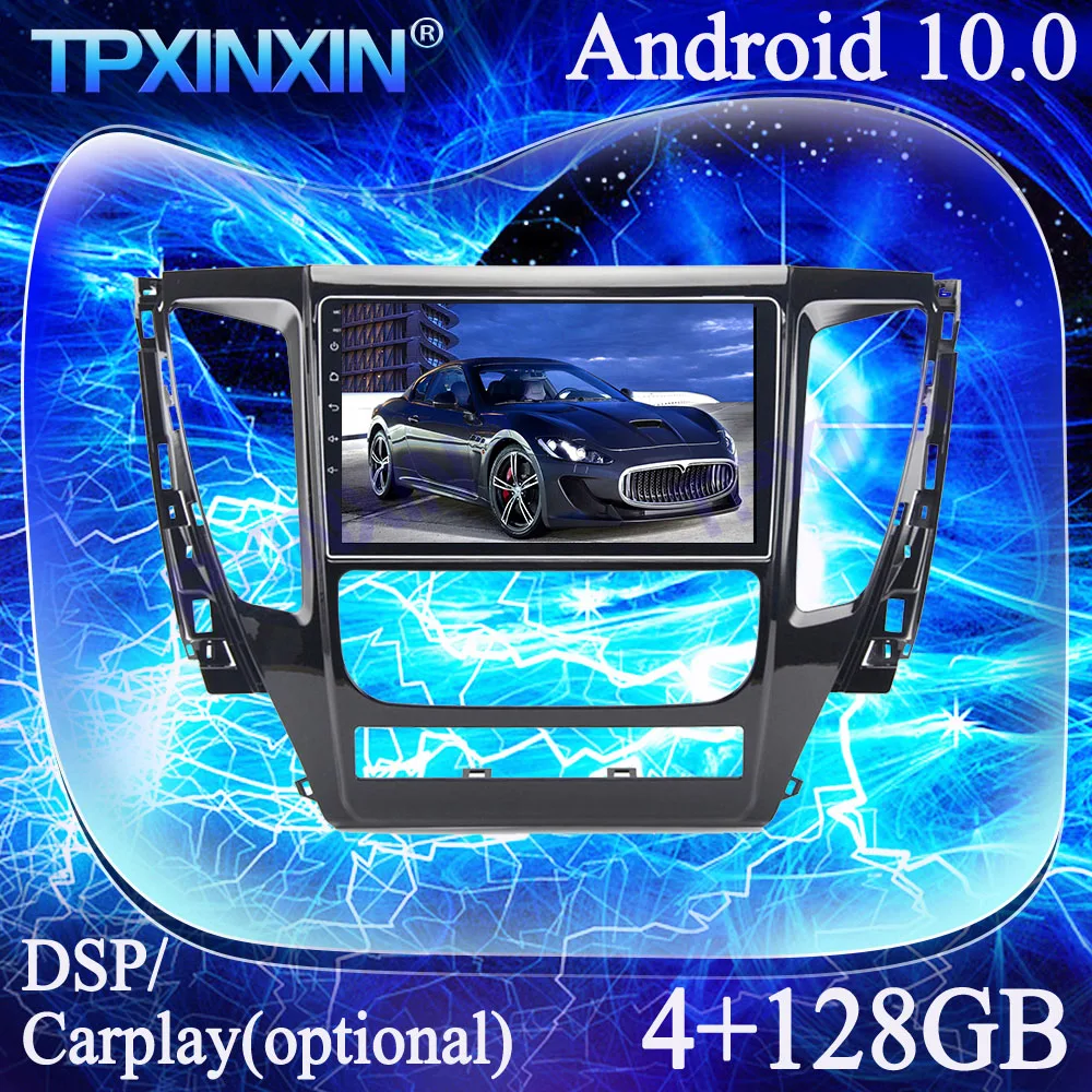 Android 10 0 4G + 128G для Mitsubishi Pajero 2017-2019 PX6 IPS Carplay мультимедийный плеер магнитофон