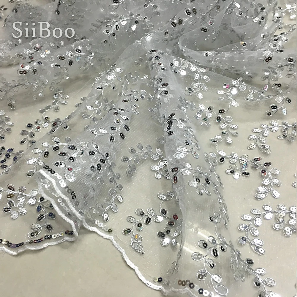 Дизайнерское серебряное вышитое бисером цветочное Сетчатое кружевное платье