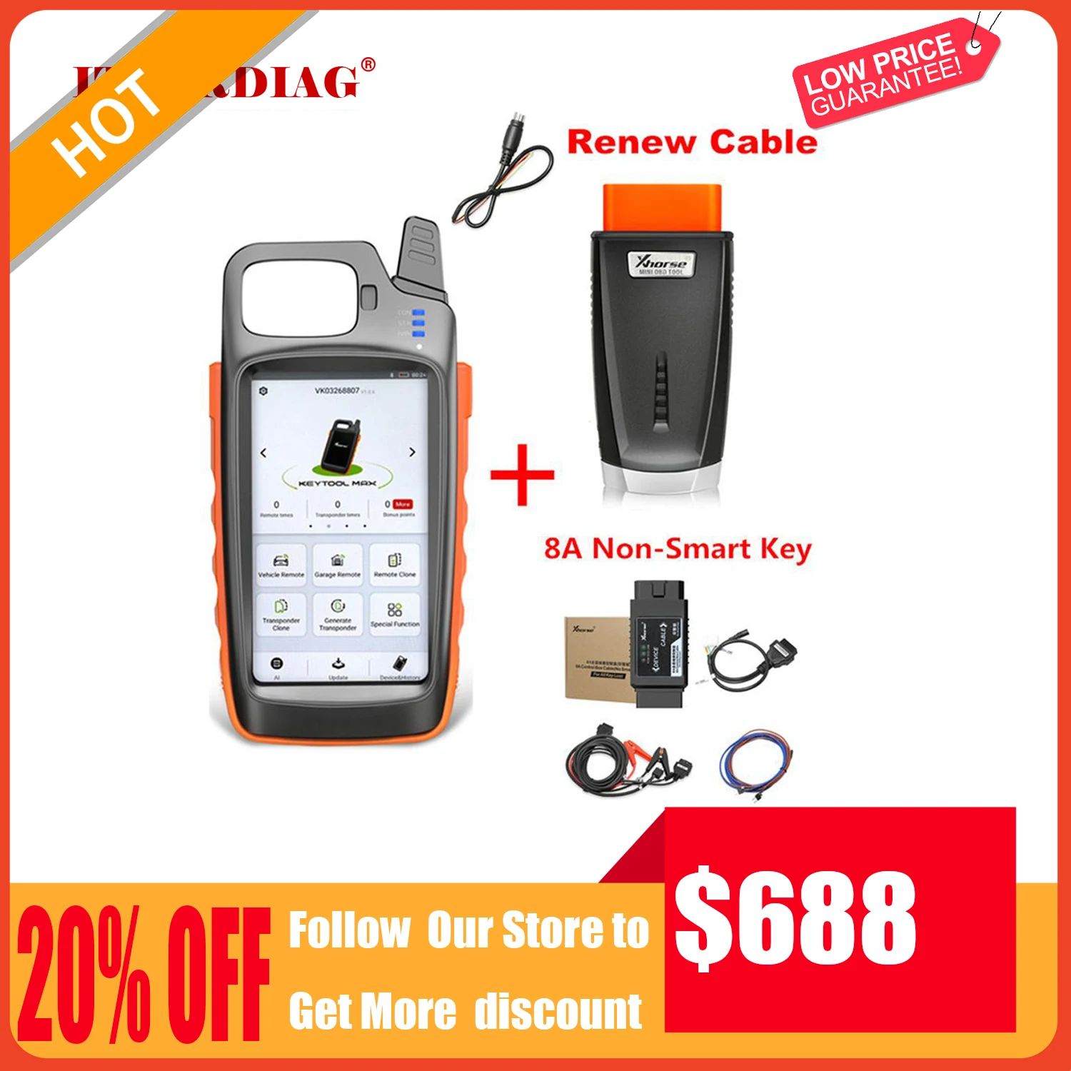 

Xhorse VVDI ключ инструмент Макс пульт дистанционного управления и чип генератор + Xhorse VVDI Мини OBD инструмент + 8A неумный ключ для Toyota + обновленный ...