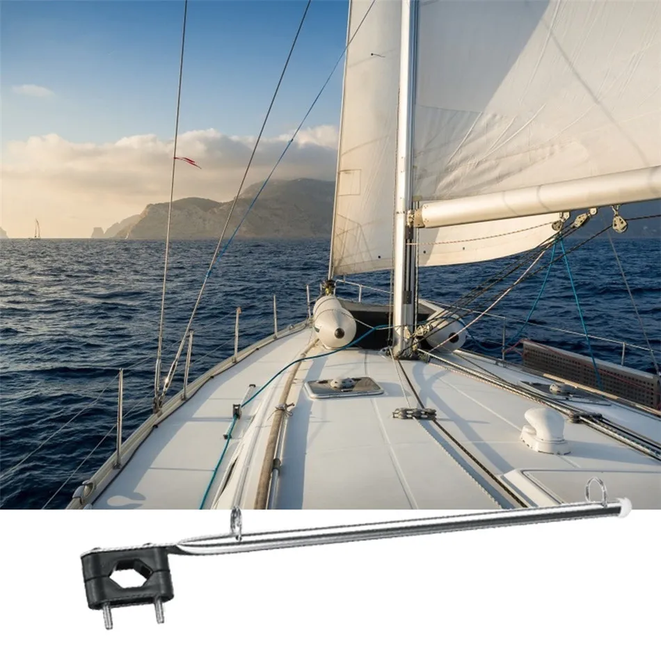 Нержавеющая сталь 14 &quotфлаг лодки Полюс Держатель подходит для 7/8&quot 1 &quotRail bergere