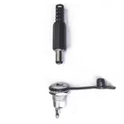 10 шт. (5 пар) 5,5x2,1 мм пластиковый штекер металлический DC099 Разъем питания постоянного тока гнездо гнездовой винт гайка монтажная панель Разъем 5,5*2,1 мм