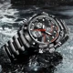 2022 FOXBOX Men Watch Luxury Dual Display Stainless Steel Sport Watch for Men Waterproof Luminous Quartz Wristwatch Mens Watches Other Image