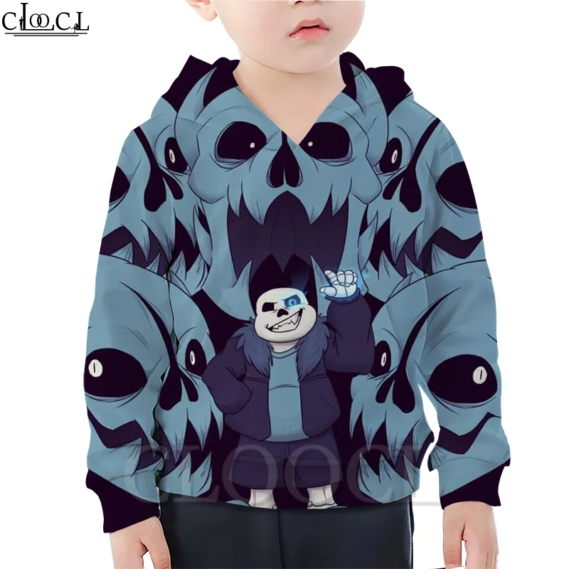 Детская толстовка CLOOCL с рисунком игры Undertale Креативная одежда для мальчиков и